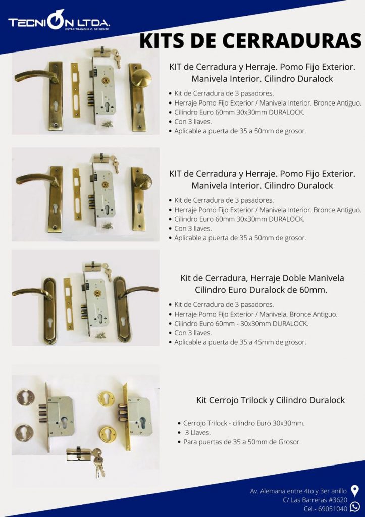 Tecnión Ltda - Cerradura de Embutir de 3 puntos de Cierre #yale con opción  a cilindro de Seguridad #Multlock #cerradura #embutir  📲